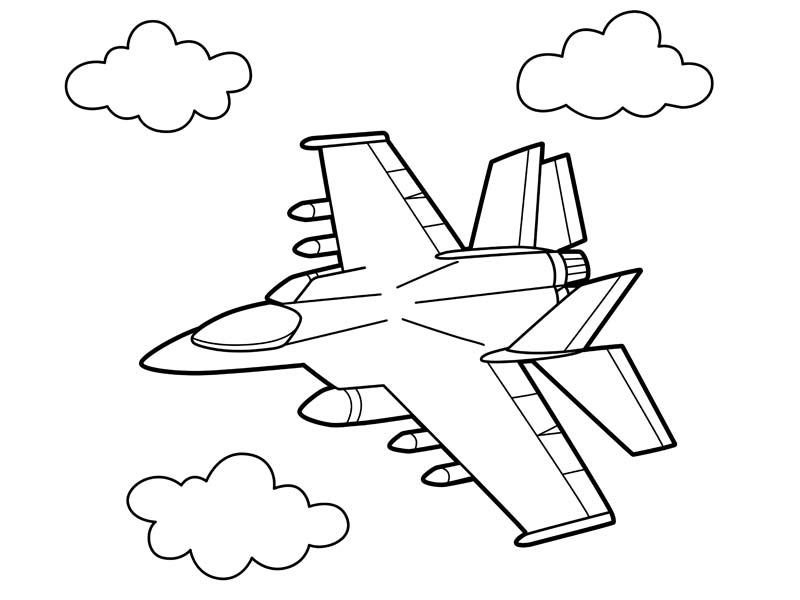 ภาพระบายสีเครื่องบิน